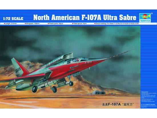 1/72 F107A Ultra Sabre Prototype Aircraft