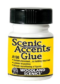 Scenic Accents Glue w/Brush Applicator (1.25oz. Bottle)