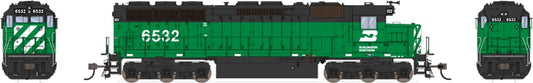 Broadway Limited 4285 EMD SD45, BN #6538, Green & Black, Paragon4 Sound/DC/DCC, HO