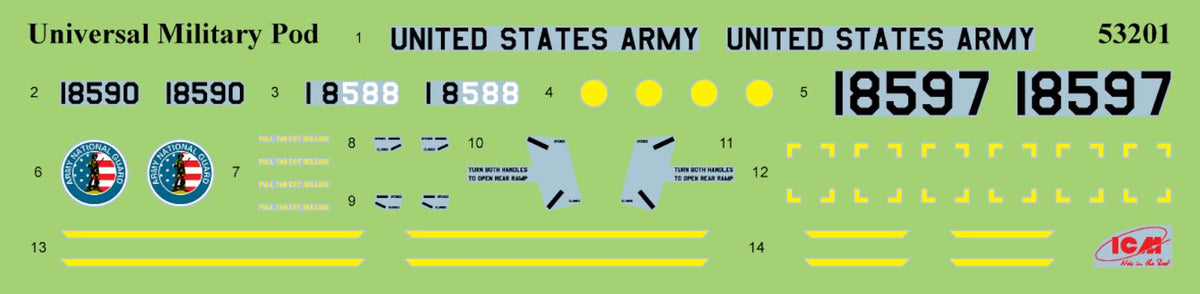 Universal Military Pod and M8A1 US Landing Mat