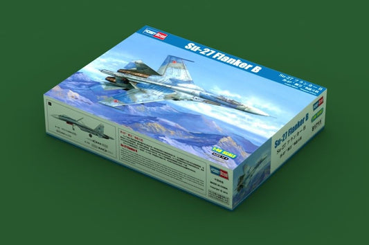 Hobbyboss 81712" Su-27 Flanker Early Plastic Model Kit, 1:48 Scale