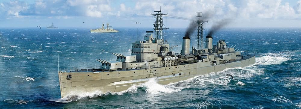 1/700 HMS Belfast British Light Cruiser 1959