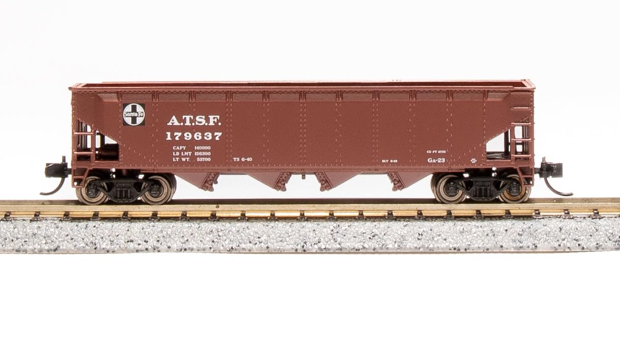 Broadway Limited 7433 ARA 70-Ton Quad Hopper, ATSF, 4-Pack, N (Fantasy Paint Scheme)