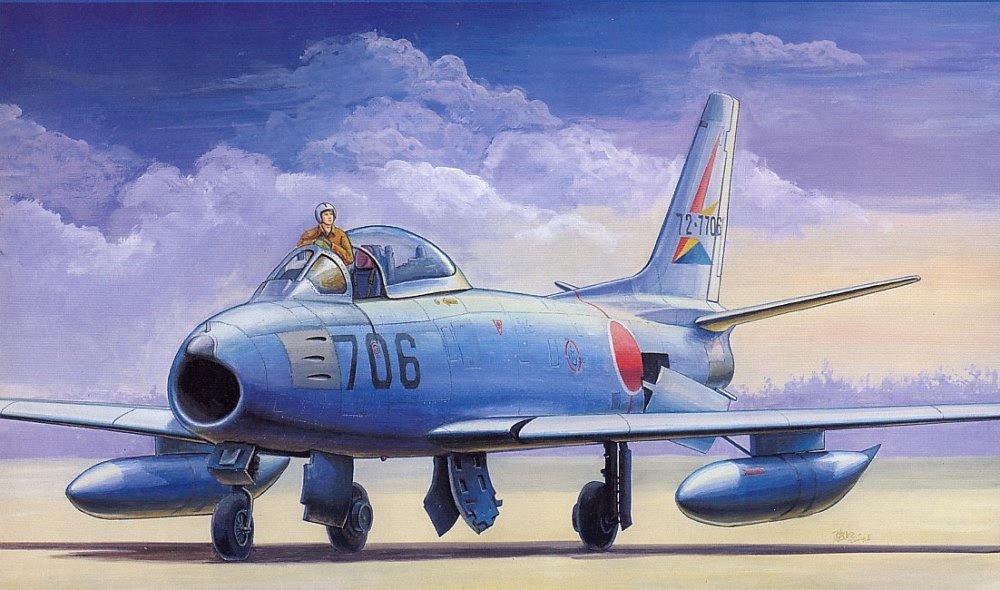 Trumpeter 1/144 F86F40 Saber Jet