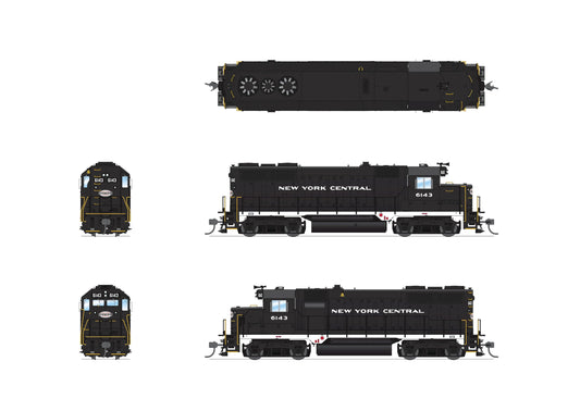 Broadway Limited 7541 EMD GP35, NYC 6146, Black w/White, Paragon4 Sound/DC/DCC, HO Scale