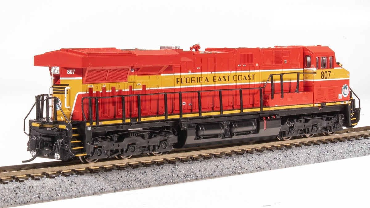 Broadway Limited 8638 GE ES44AC, FEC 807, Red & Yellow, No-Sound/DCC-Ready, N Scale
