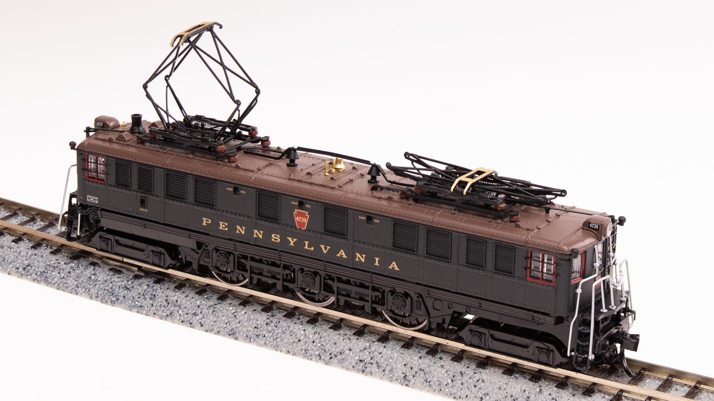 Broadway Limited 3950 PRR P5a Boxcab, 4739, 1930's Passenger Type, DGLE, Brown Roof, Gold Leaf Roman Lettering, Paragon4 Sound/DC/DCC, N
