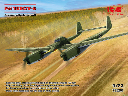 Fw 189C/V-6, German Attack Aircraft - Plastic Military Model Kit