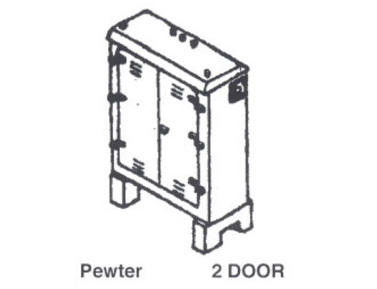 HO Electric Relay 2-Dr Cabinet