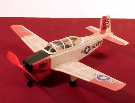 17-1/2" Wingspan T34 Rubber Pwd Aircraft Laser Cut Kit