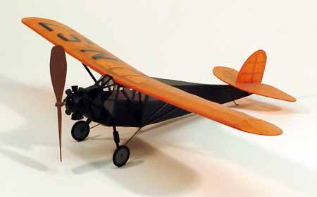 17-1/2" Wingspan Fairchild Rubber Pwd Aircraft Laser Cut Kit