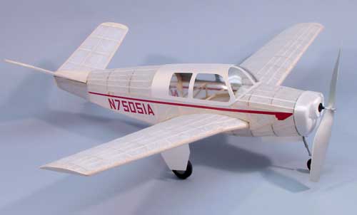 30" Wingspan Bonanza Mod 35 Rubber Pwd Aircraft Laser Cut Kit