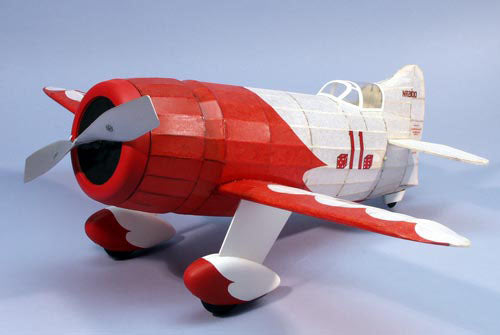 24" Wingspan Gee Bee R1 Racer Rubber Pwd Aircraft Laser Cut Kit
