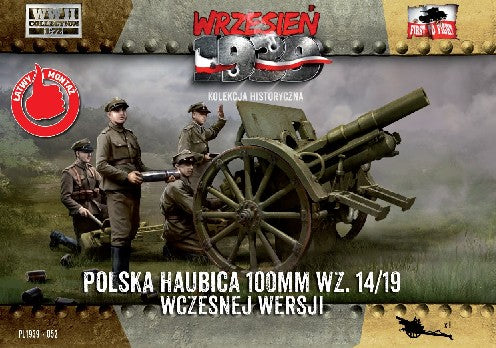 1/72 WWII 100mm Polish wz14/19 Early Version Howitzer
