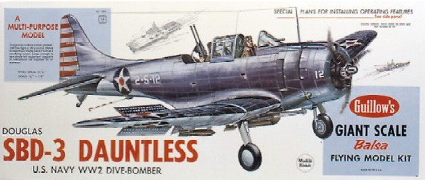 31-1/4" Wingspan SBD3 Dauntless Kit