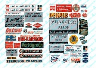 HO 1950's-Present Grain Elevator Feed & Seed Signs (44)