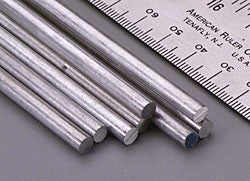3/16"x12" Solid Aluminum Rod (1)
