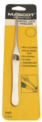 Cross Lock Tweezers 6-1/2"