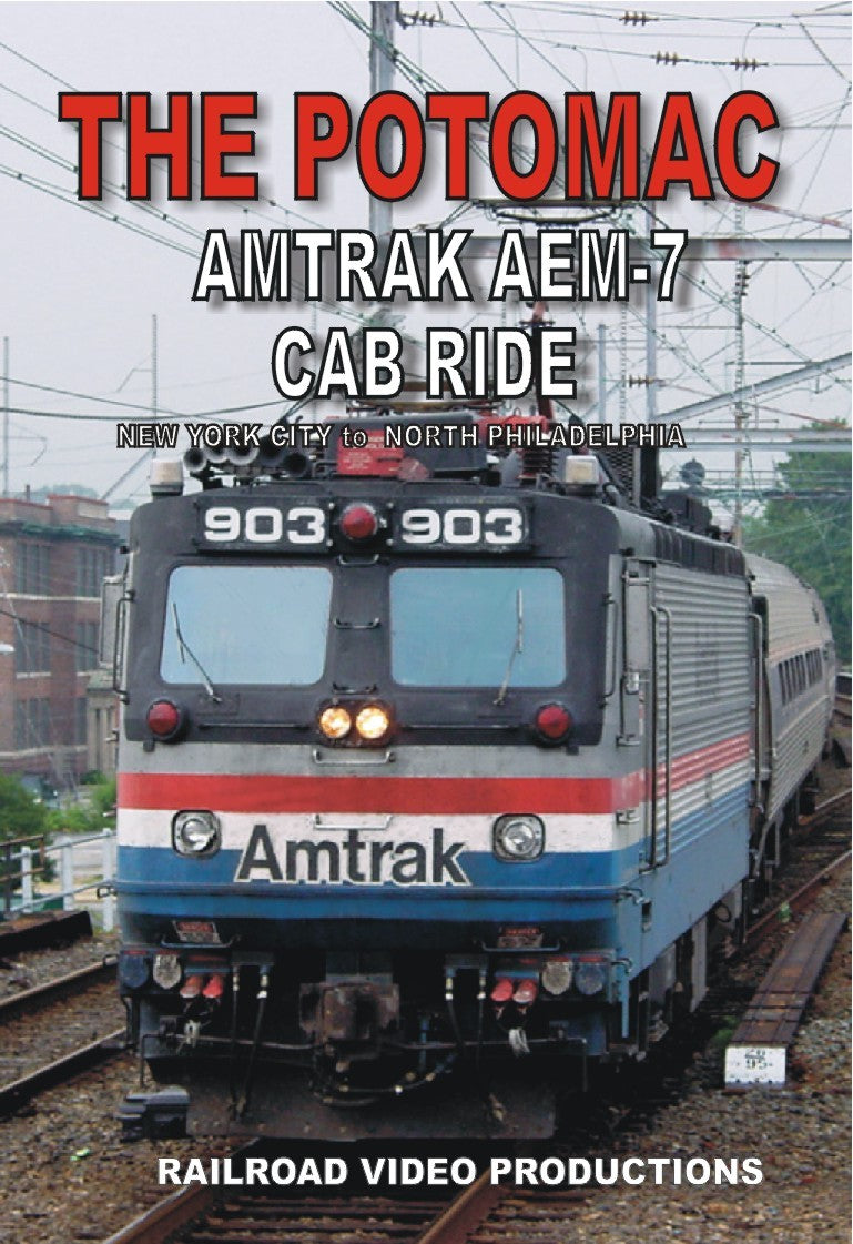 THE POTOMAC - AMTRAK AEM-7 CAB RIDE NEW YORK CITY TO NORTH PHILADELPHIA