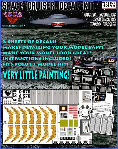 1/72 Forbidden Planet C57D Starcruiser Decal Set for PLL