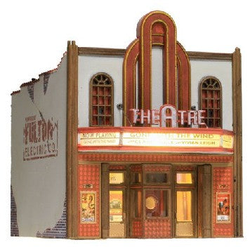 N Built-N-Ready Theater 2-Story Building LED Lighted