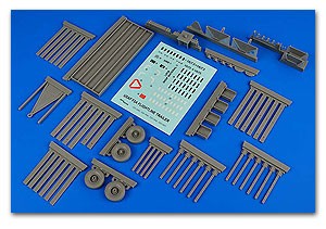 1/32 USAF F2A Flightline Steel-Type Platform Trailer w/Racks (D)
