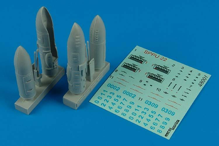 1/48 SPPU22 Soviet Gun Pods (D)
