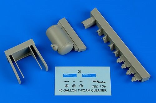 1/48 45 Gallon Model T-Foam Cleaner w/Photo-Etch, Decals, Hose & Wire (D)