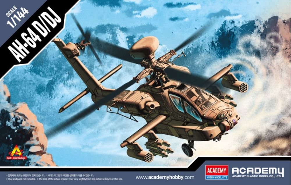 1/144 AH64D/DJ Combat Helicopter