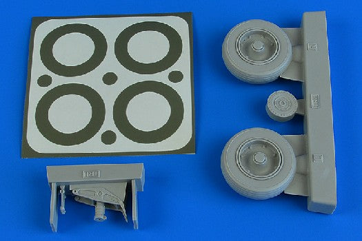1/32 A1J Skyraider Wheels & Paint Masks For TSM (D)