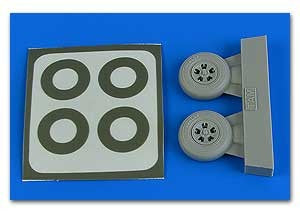 1/48 Spitfire Mk I 5-Spoke Wheels & Paint Masks For TAM (D)