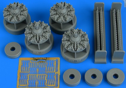 1/48 B17G Flying Fortress Engine Set For HKM