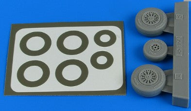 1/48 L39ZA Albatros Wheels & Paint Masks For TSM (D)