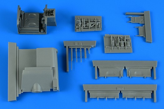 1/48 Harrier T2/T4/T8 Wheel Bay For KIN (Resin)