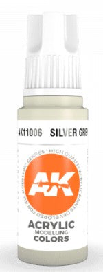 Silver Grey 3G Acrylic Paint 17ml Bottle