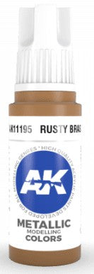 Rusty Brass Metallic 3G Acrylic Paint 17ml Bottle