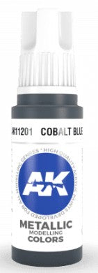 Cobalt Blue Metallic 3G Acrylic Paint 17ml Bottle