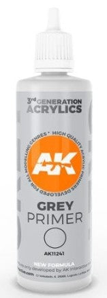 Grey 3G Acrylic Primer 100ml Bottle