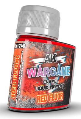 Wargame: Red Fluorescent Liquid Pigment Enamel 35ml Bottle