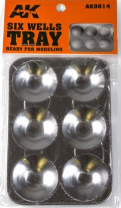 Aluminum Paint Tray 6 Wells