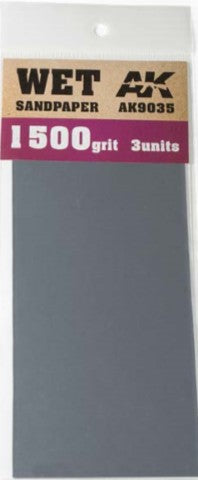 Wet Sandpaper Sheets 1500 Grit (3)