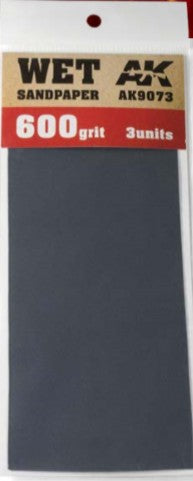 Wet Sandpaper Sheets 600 Grit (3)