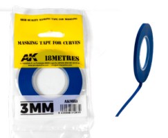 Blue Masking Tape for Curves 3mm