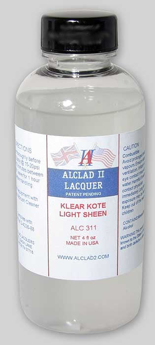 4oz. Bottle Clear Coat Light Sheen