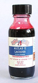 1oz. Bottle Transparent Red Lacquer