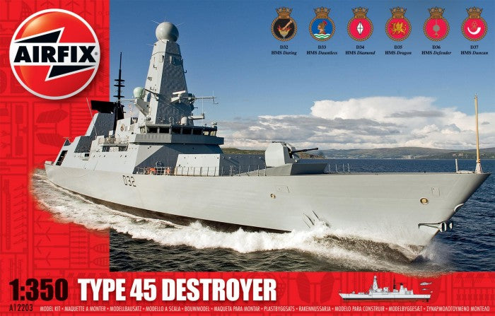 1/350 HMS Royal Navy Type 45 Destroyer