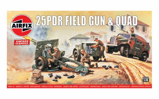 1/76 25-Pdr Field Gun & Quad