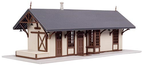 N 1872 Maywood Train Station Kit (Tan)