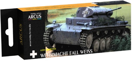 Wehrmacht WWII Fall Weiss AFV Enamel Paint Set (6 Colors) 10ml Bottles