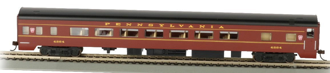 HO 85' Smooth-Side Coach w/Lighted Interior Pennsylvania #4264